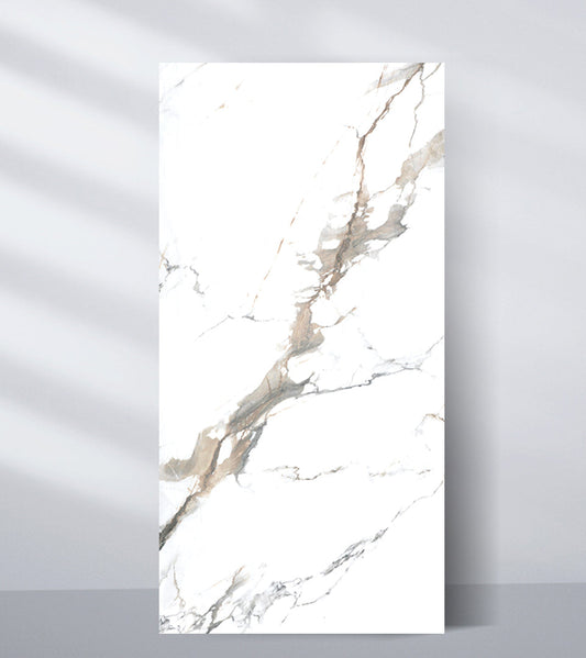Moonlit Vein Marble UV Protected PVC Wall Panel - 4x8 ft, Fireproof & Waterproof, (32 sq. ft) - New Era Wall Panels