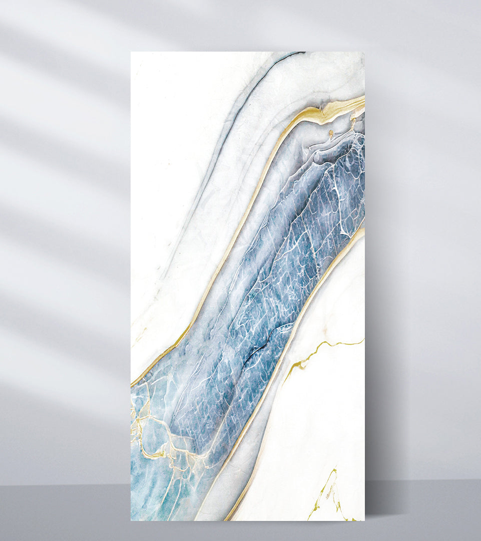 PVC Marble Sheet New Era Wall Panels Blue Drift Marble