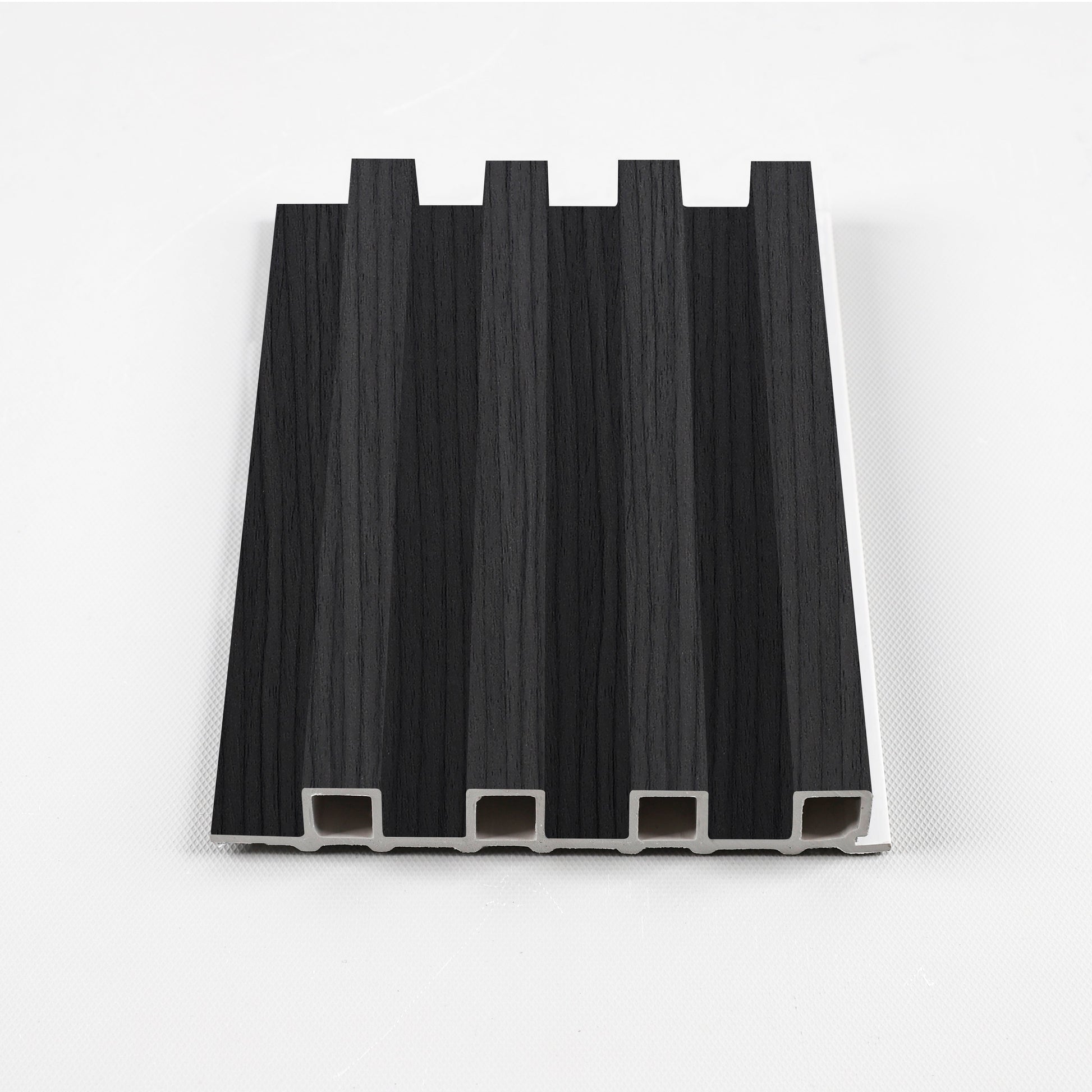 Black Timber WPC Fluted 3D Wall Panels. New Era Wall Panels