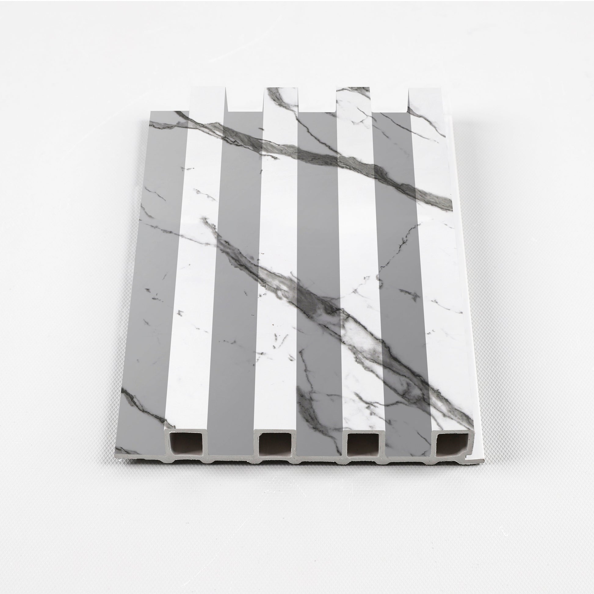 Gray Vain WPC Fluted 3D Wall Panels. New Era Wall Panels