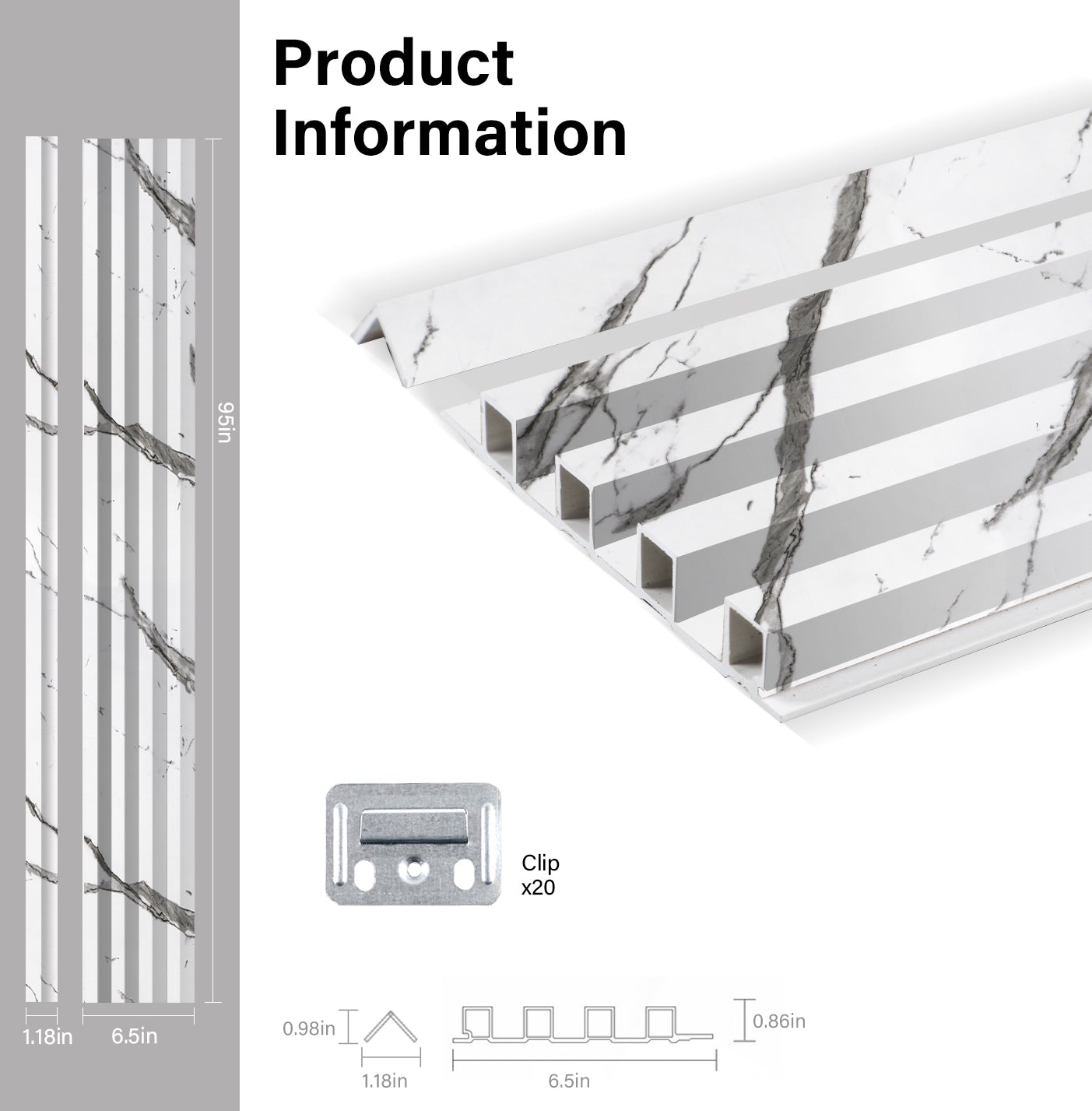 Gray Vain WPC Fluted 3D Wall Panels Specifications. New Era Wall Panels