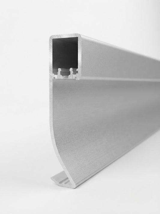 Premium White Aluminum LED Baseboard Molding - 26.25 Ft (4 Pieces)