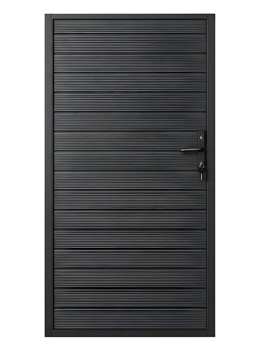 4x6 black aluminum privacy fence gate modern outdoor design