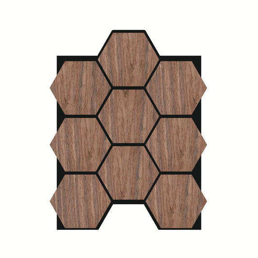 Hexagon Acoustic Wall Panels – 4-Pack, 0.9" Premium Thickness