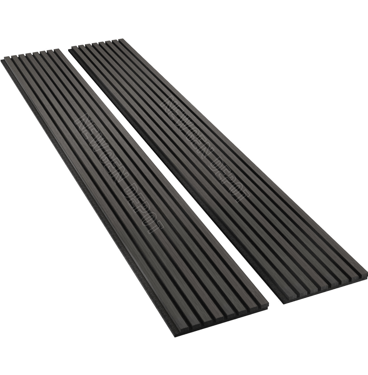 Luxury Black Acoustic Slat Wall Panels. New Era Wall Panels