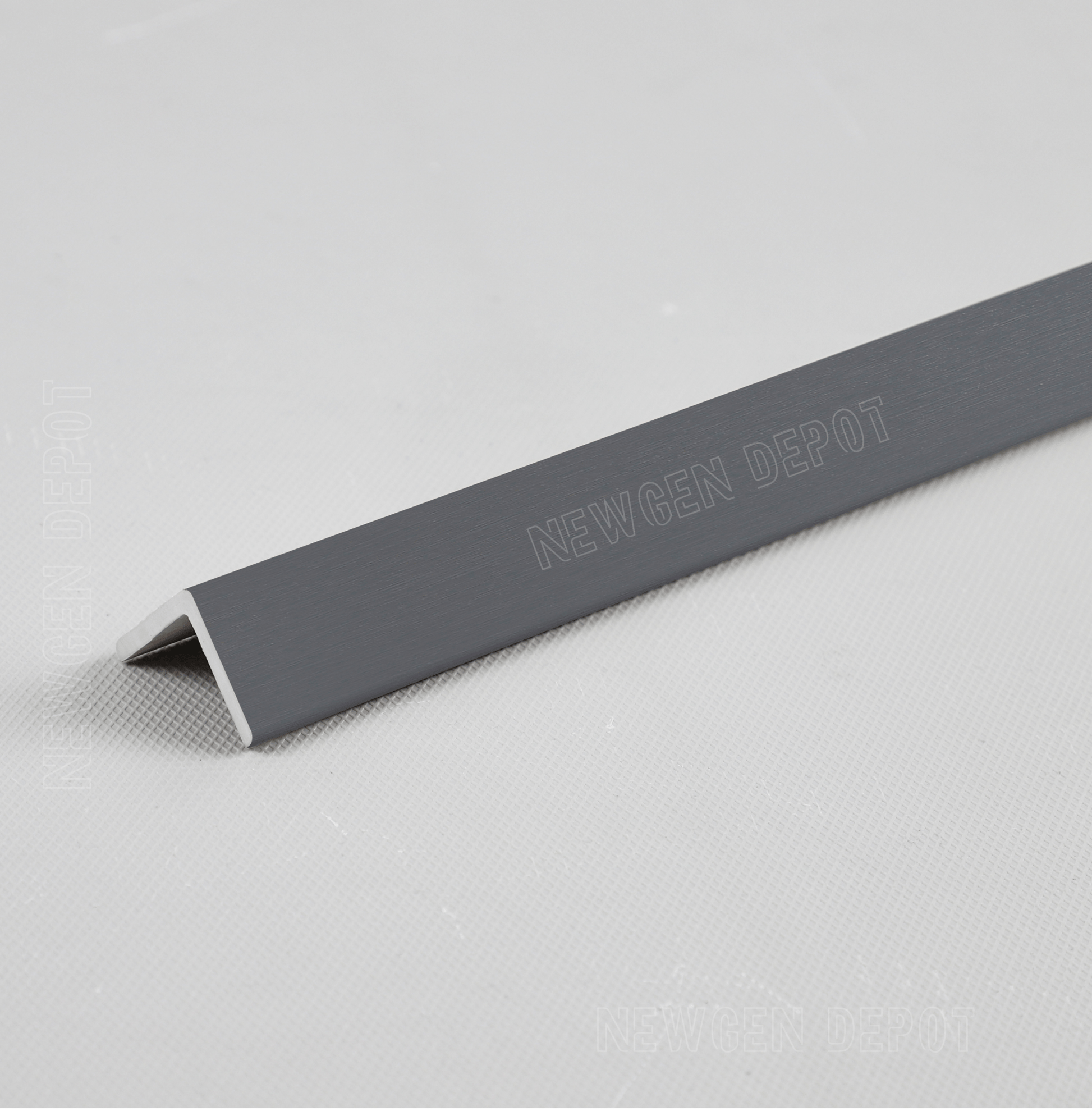 New Era Wall Panels Silver Gray Metallic Corner Trim