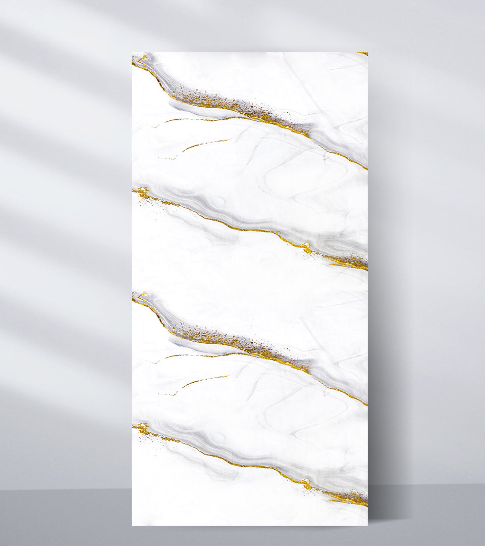 PVC Marble Sheet New Era Wall Panels White Gold Royal Marble