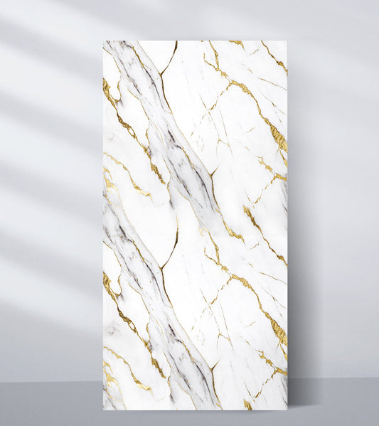 PVC Marble Sheet New Era Wall Panels Luxe Gold Vein Marble