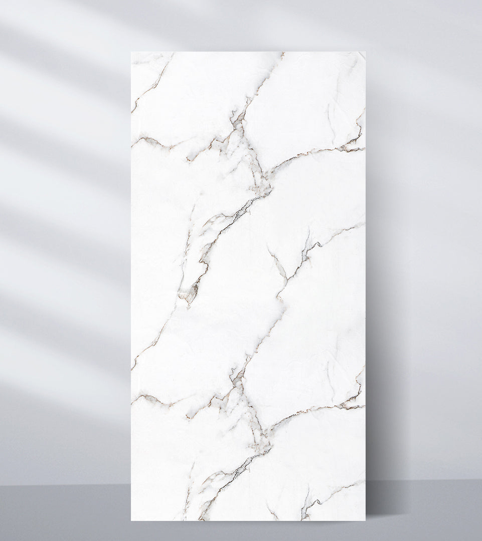 PVC Marble Sheet New Era Wall Panels Calacatta White Marble