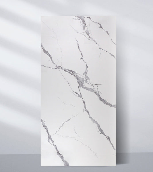 Calacatta Belga PVC Marble Sheets Wall Panel - Waterproof 4x8 ft (32 sq. ft)