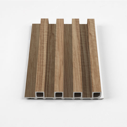 Rustic Maple WPC Fluted 3D Wall Panels. New Era Wall Panels