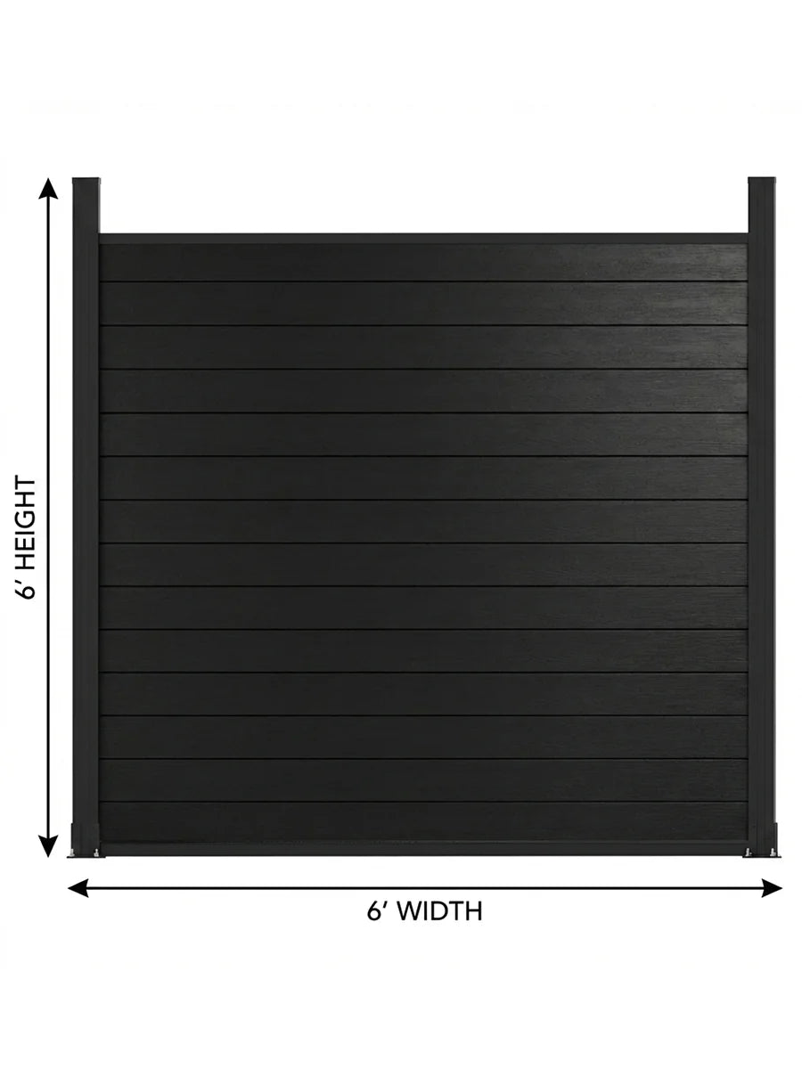 6x6 aluminum privacy fence panel kit with post contemporary outdoor boundary fence