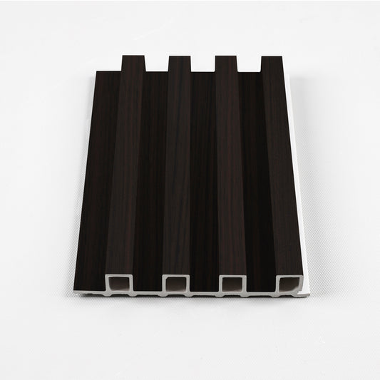 Walnut Ink WPC Fluted 3D Wall Panels. New Era Wall Panels