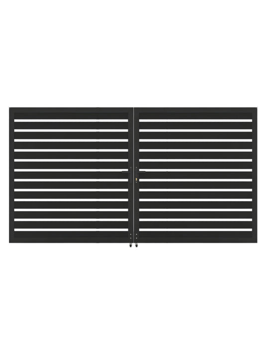 Aluminum Premium Fence Gate 12x6 – Modern, Heavy Duty, Semi Privacy