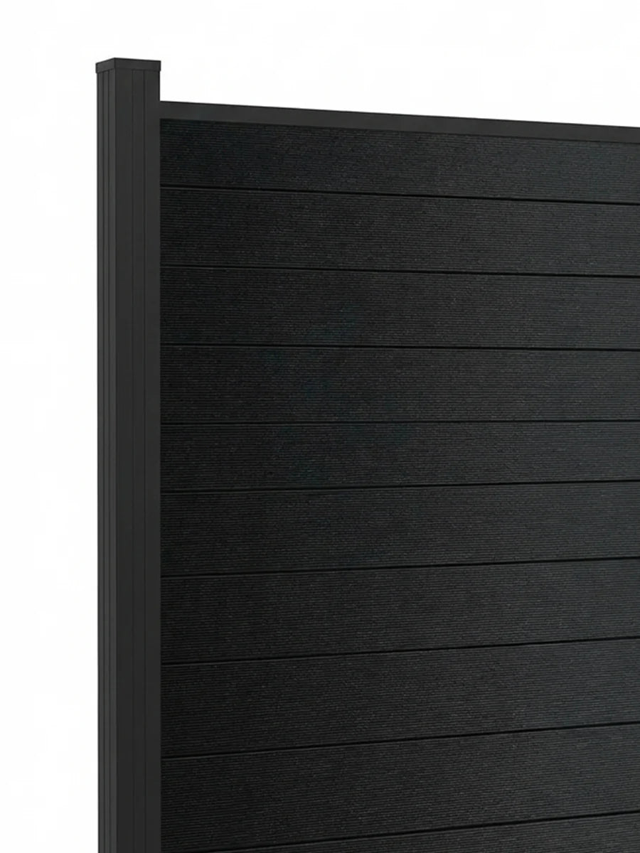 modern aluminum full privacy fence panel 6x6 solid outdoor fence system