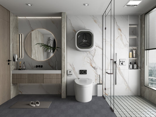 PVC 3D Marble Sheet Whitewave Azure. New Era Wall Panels. Bathroom Design From PVC Marble Sheets