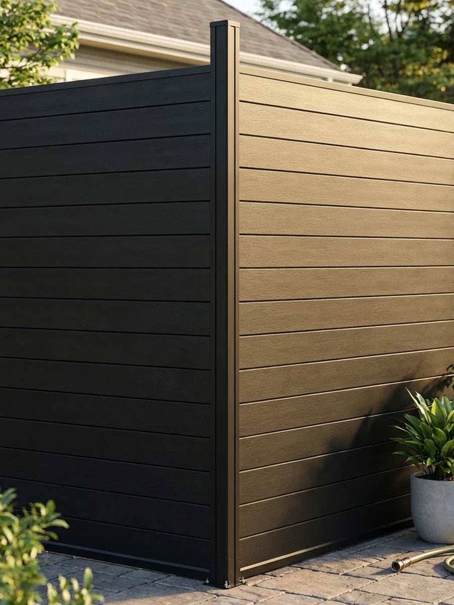 aluminum fence panel with no gaps for maximum privacy backyard fencing