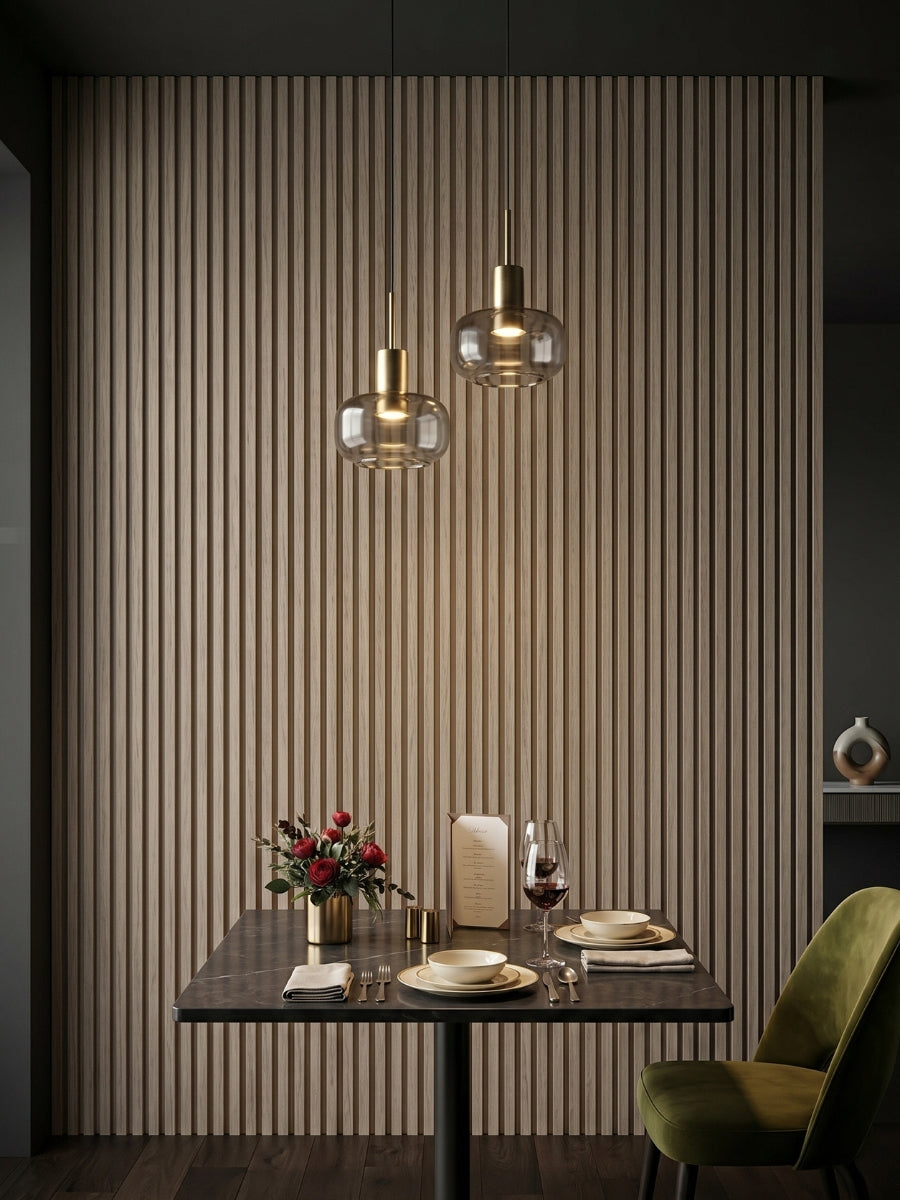 Ask Wood WPC Fluted Wall Panels for Modern Restaurant Interior Design