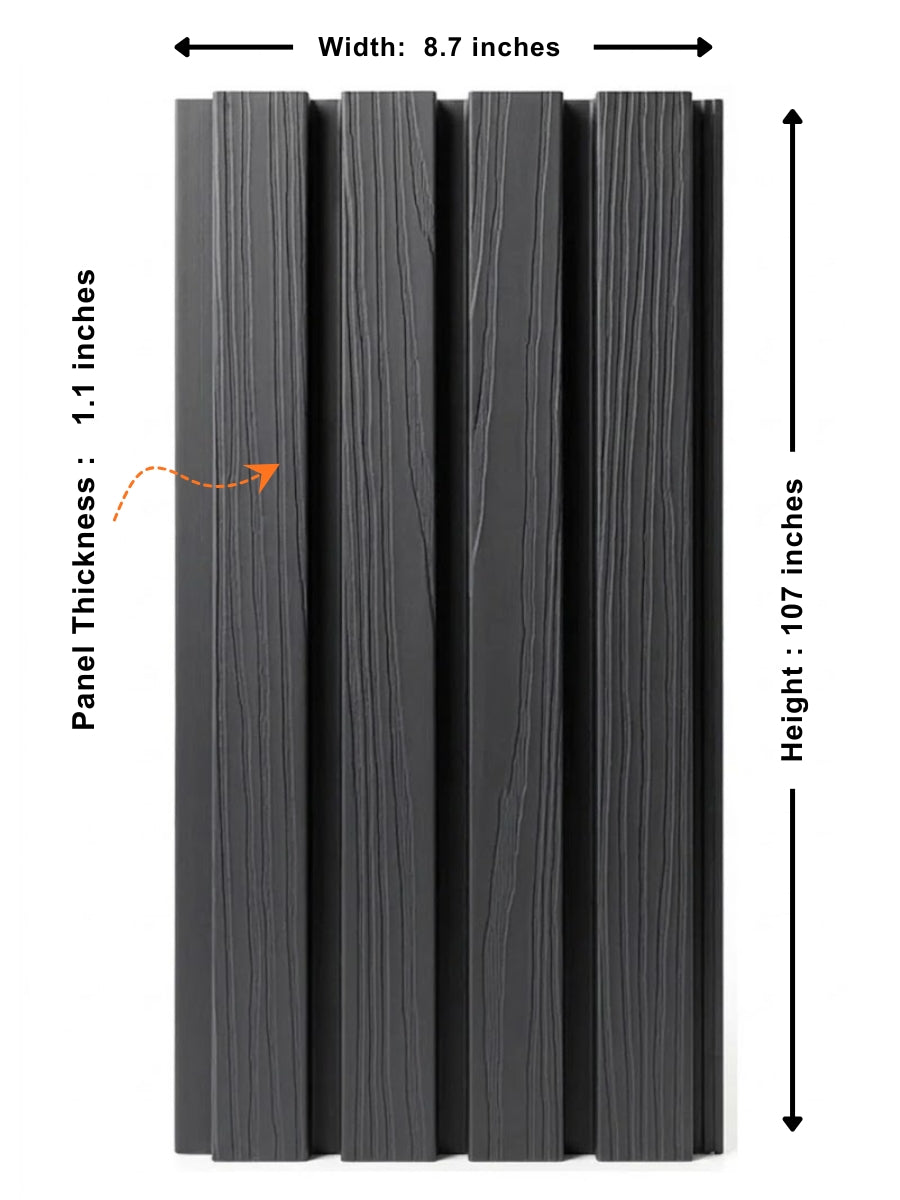 Black WPC Cladding Boards