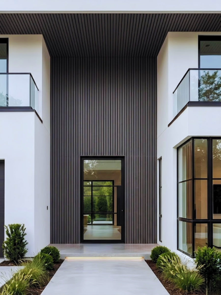 Black Outdoor Composite Wall Panels