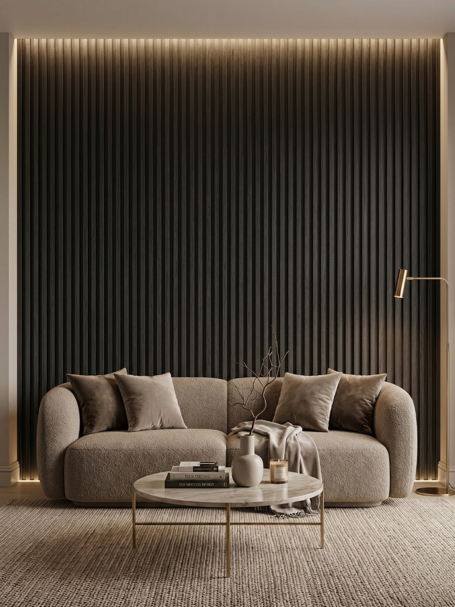 Decorative Blackwood WPC Panels for Modern Interior Renovation
