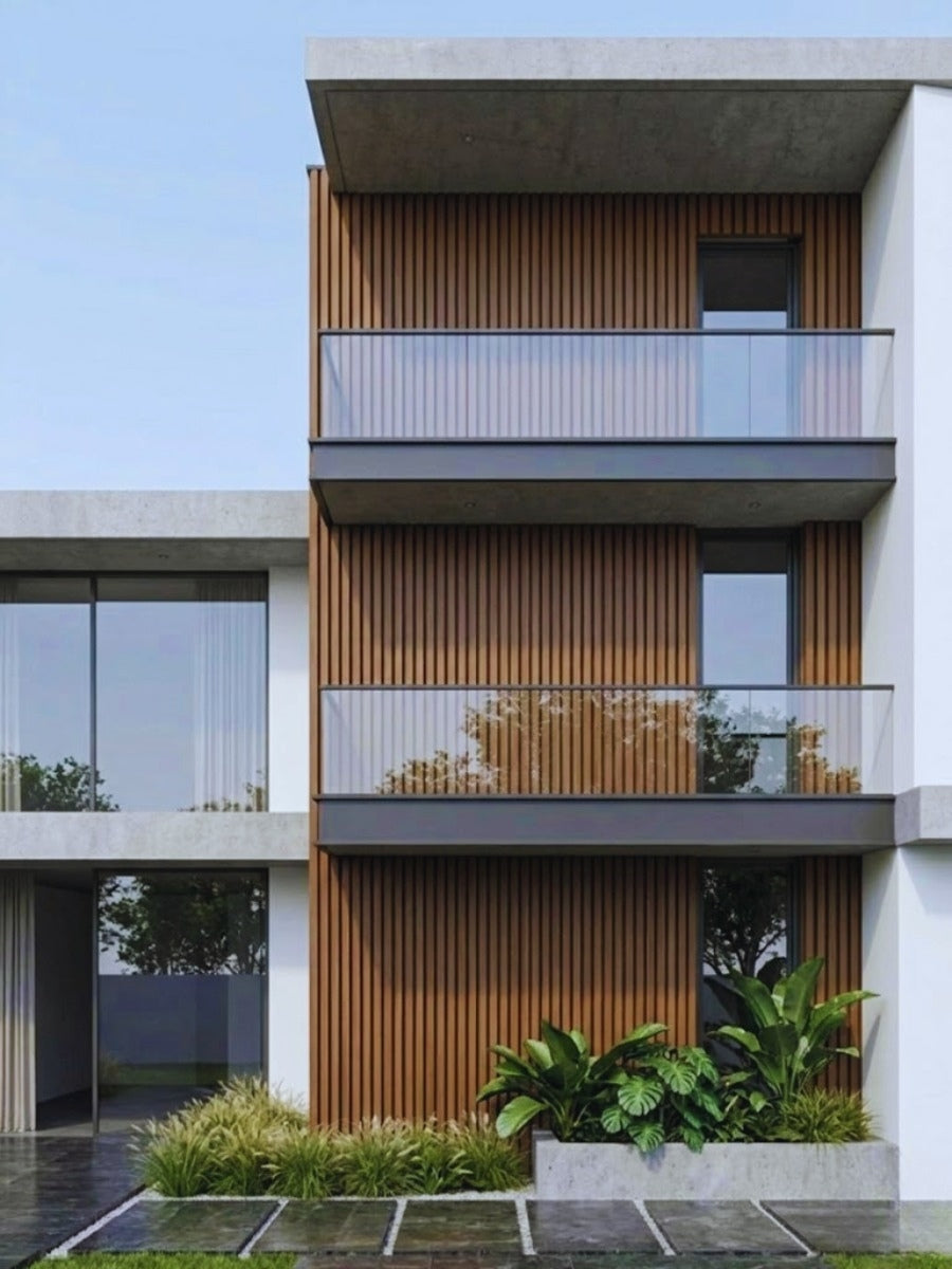 Brown Wood Plastic Composite Panels