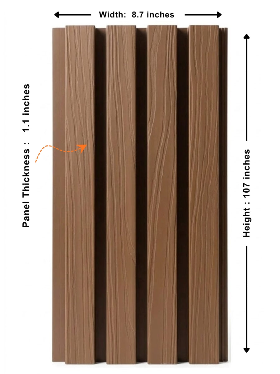 Brown Exterior Wall Cladding Panels
