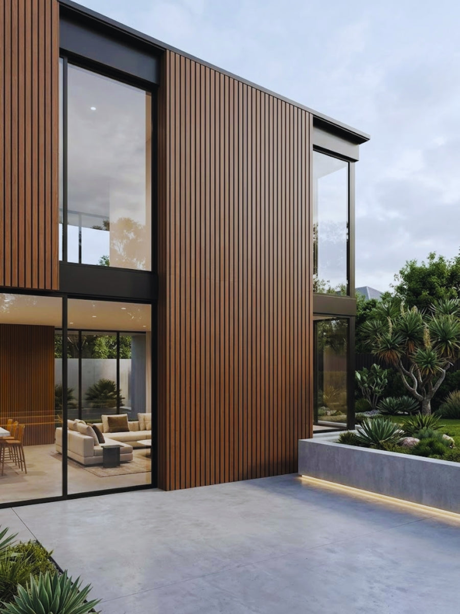 Brown WPC Cladding Boards