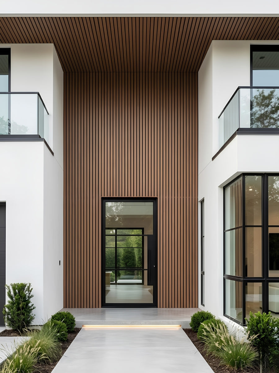 Brown Outdoor Composite Wall Panels