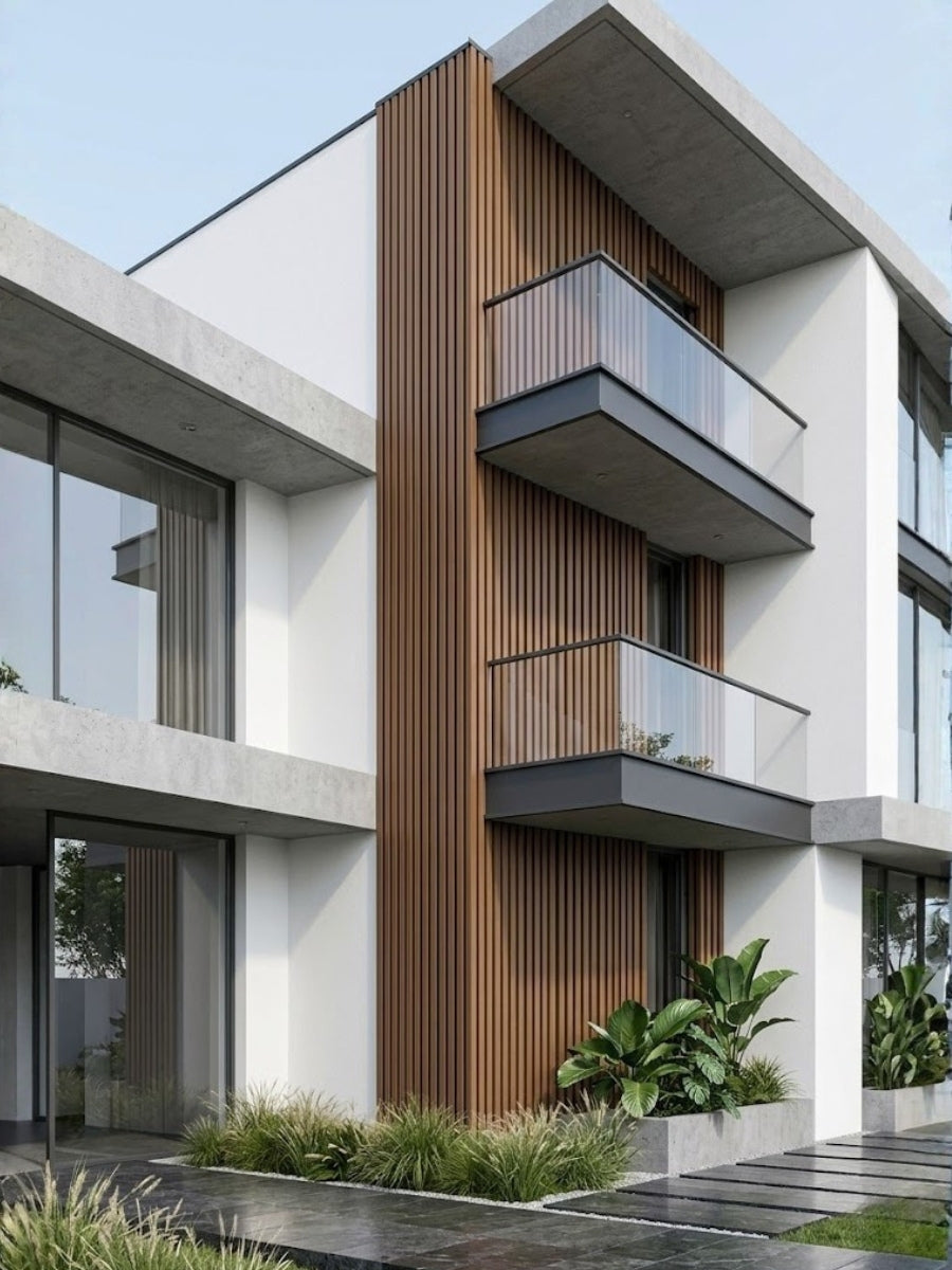 Waterproof Brown Composite Cladding
