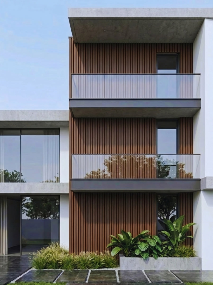 Wide Dark Brown Composite Boards