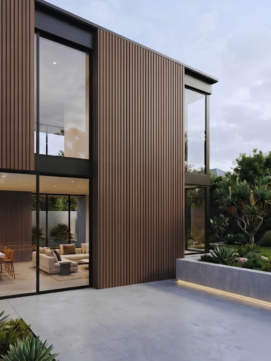 Modern Dark Brown Composite Cladding