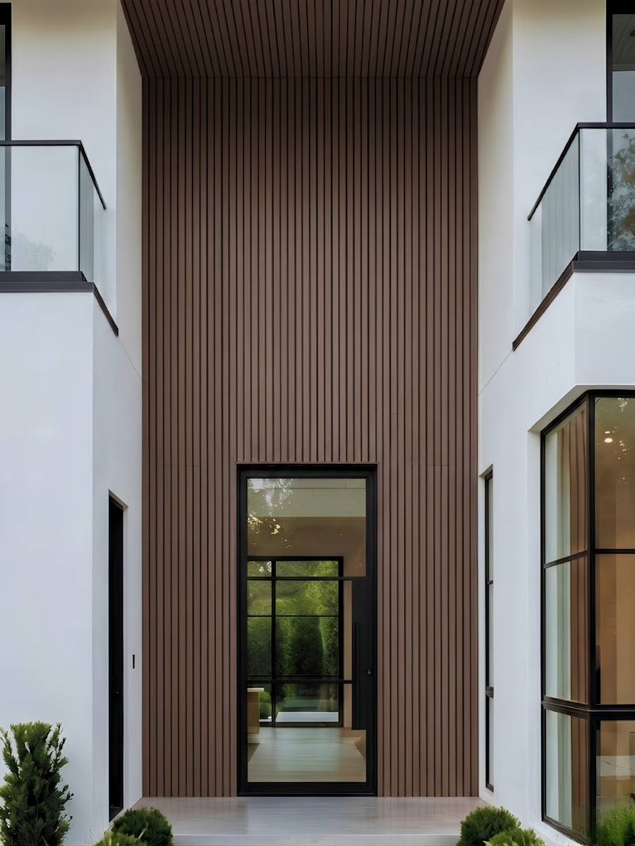 Wood Look Dark Brown Cladding