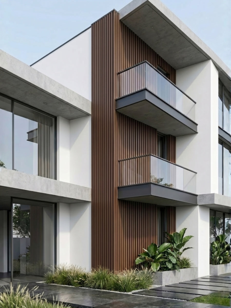 Waterproof Dark Brown Composite Panels