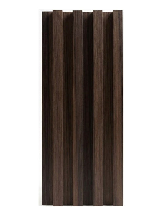 Dark Walnut Oak WPC Fluted 3D Wall Panels |  42.9 sq. ft./Box