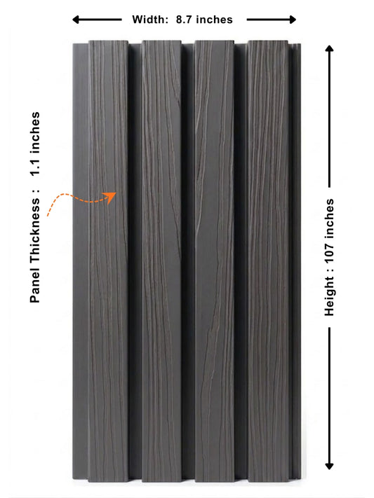 Gray Exterior Wall Cladding Panels