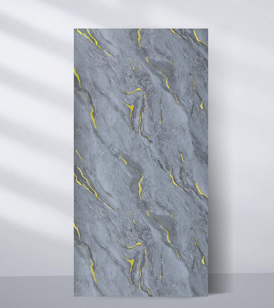 Silver Gold Marble UV Protected PVC Wall Panel 