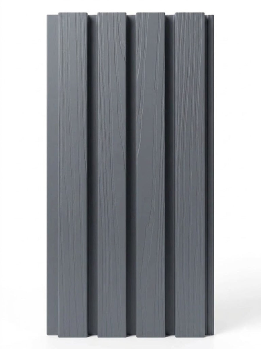 Light Gray Composite Wide Exterior Cladding