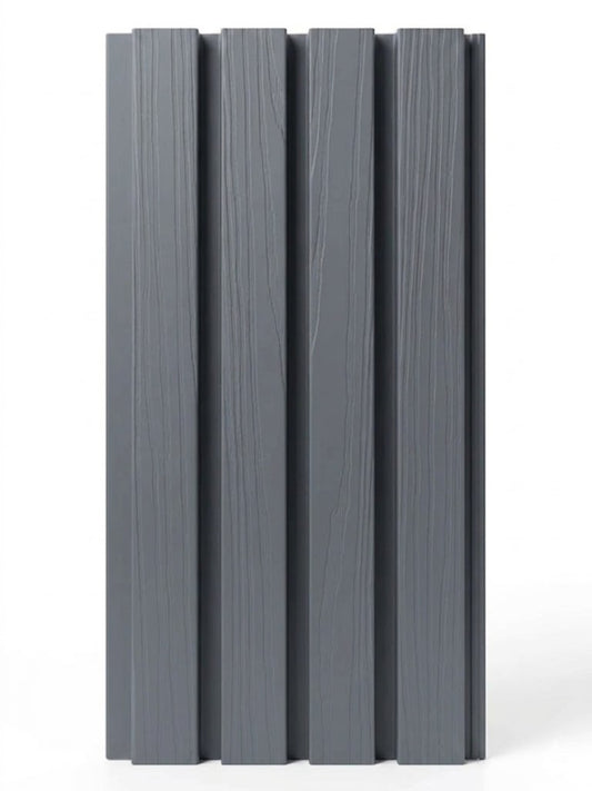 Light Gray Composite Wide Exterior Cladding