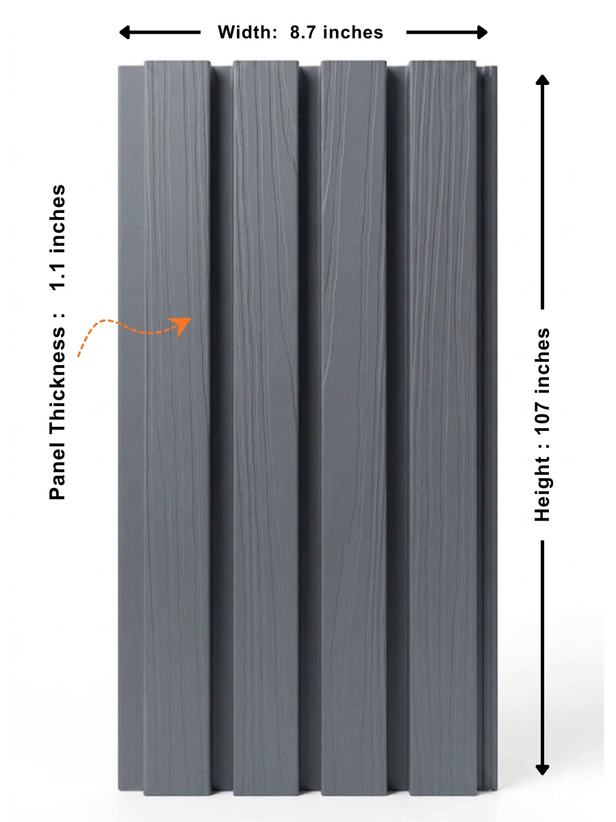 Light Gray Exterior Wall Cladding Panels