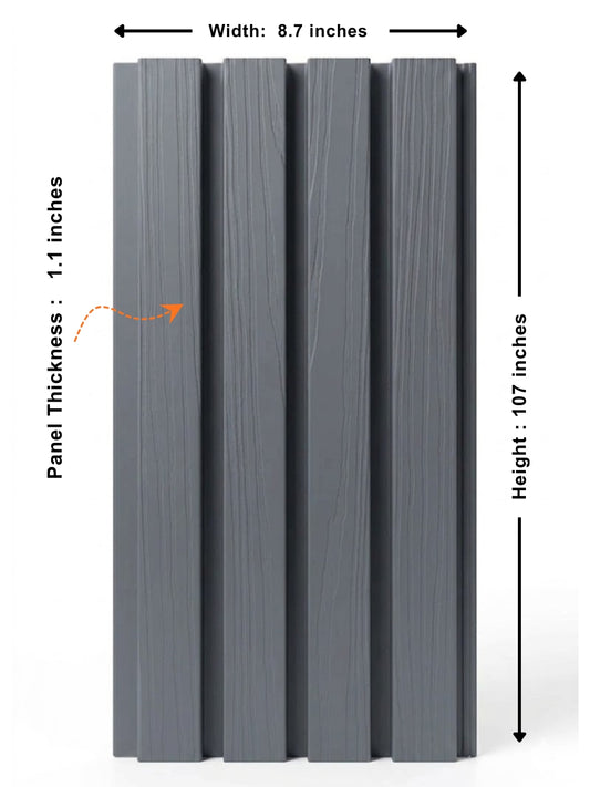 Light Gray Exterior Wall Cladding Panels
