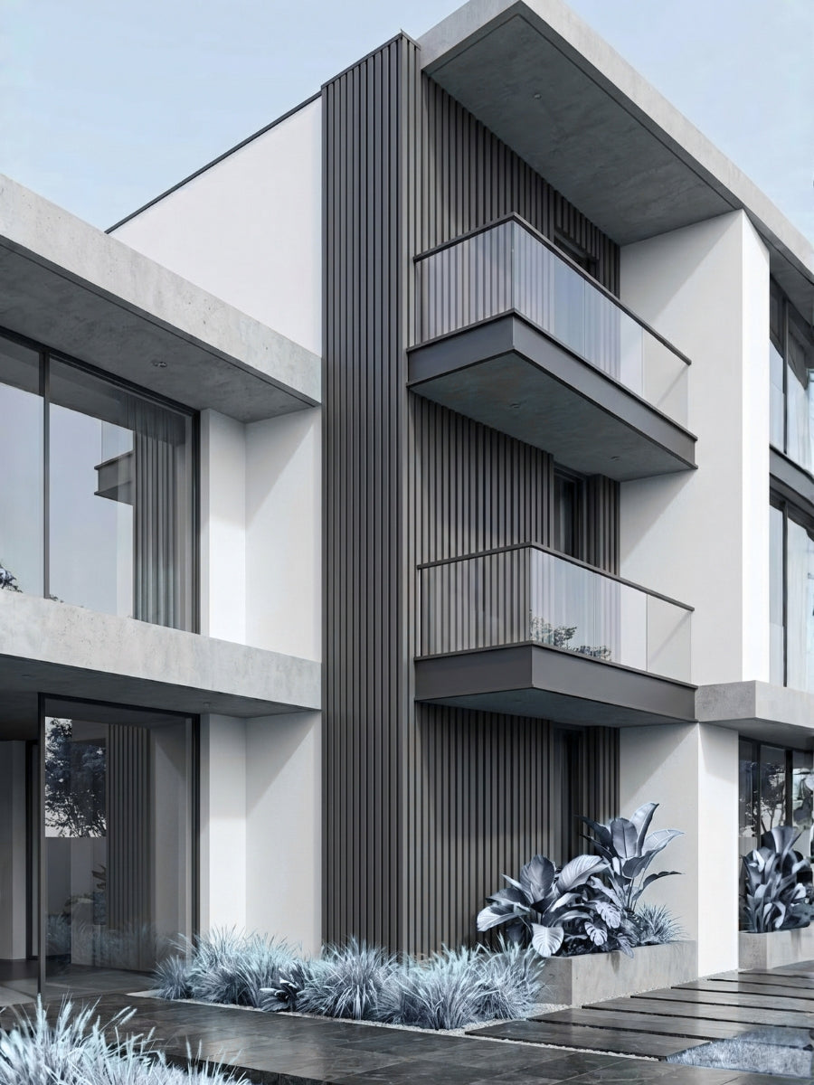 Light Gray Wood Plastic Composite Panels