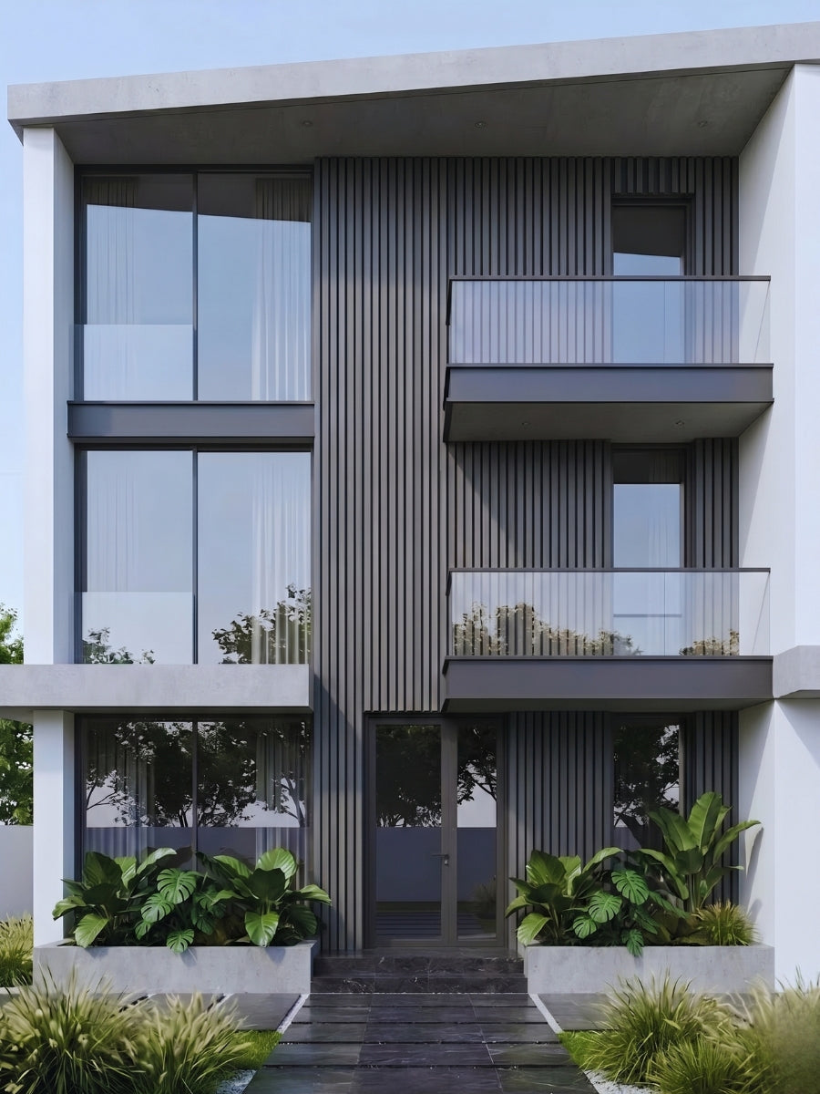 Exterior Accent Wall Panels Light Gray