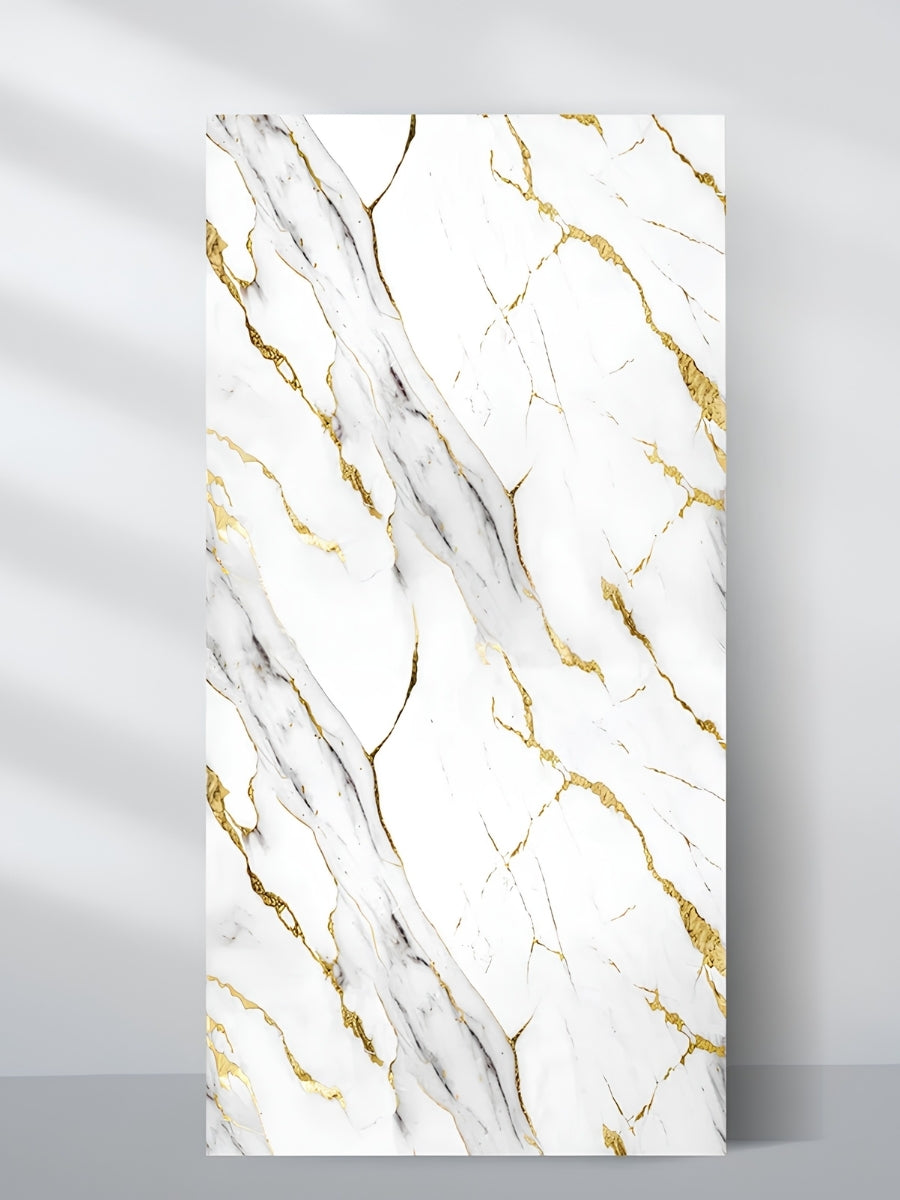 3D White Wave Azure PVC Marble Sheets | 4x8 ft – New Era Wall Panels