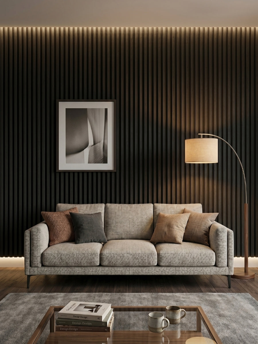 Luxe Noir Interior Wall Panels for Modern Home Decoration