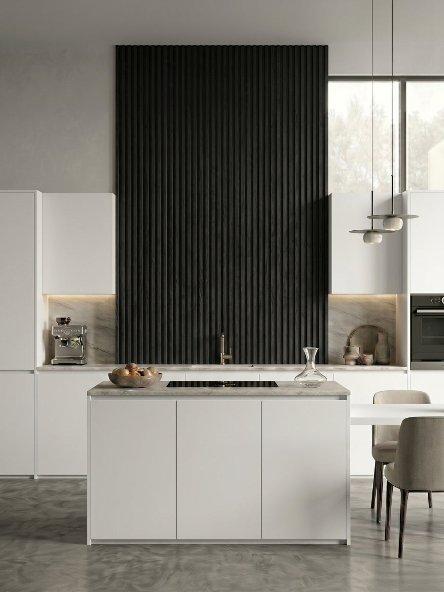 Contemporary Luxe Noir Wall Panels for Office and Commercial Interiors
