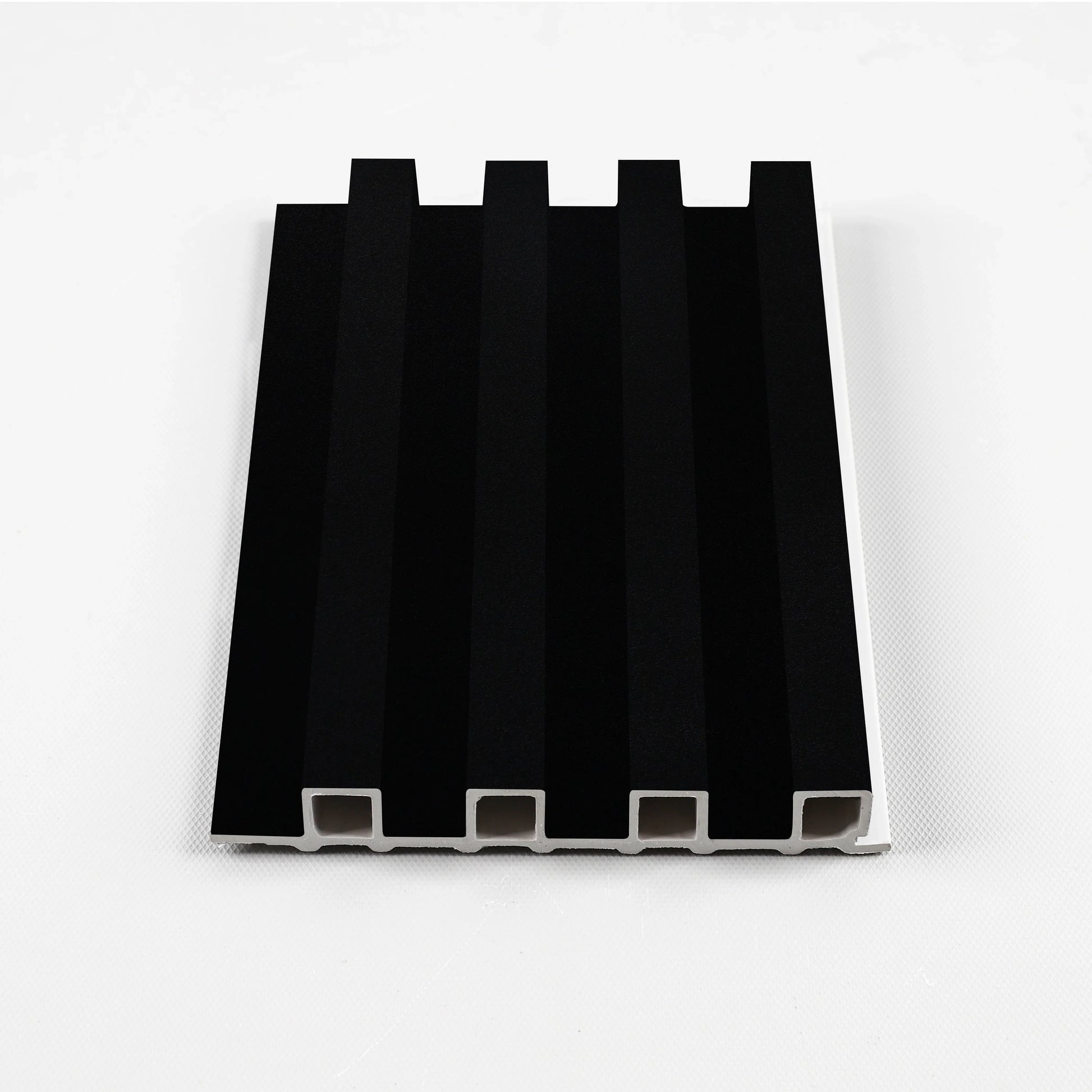 Luxe Noir Premium WPC fluted 3D wall panel sample texture detail