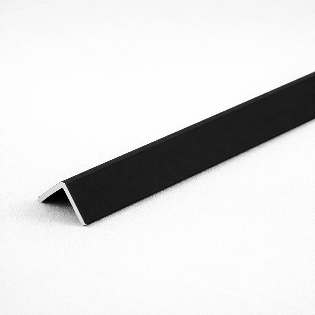 Luxe Noir L shaped wall panel edge trim
