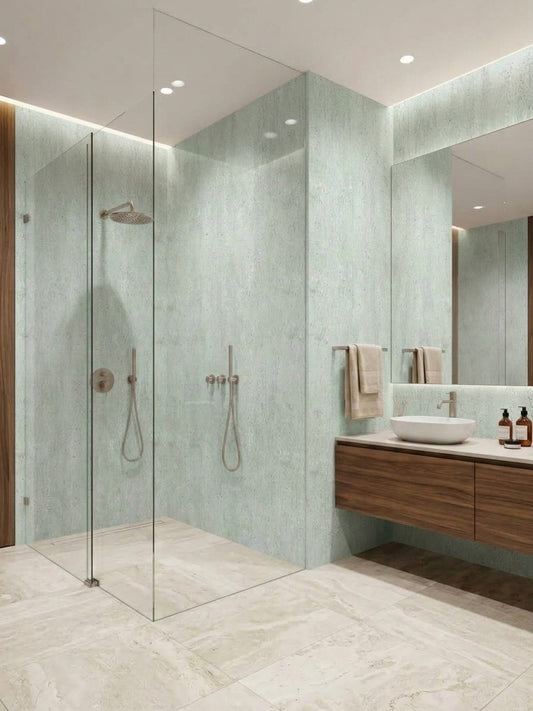 Natural Travertine Stone Panels - Waterproof Rough Texture PVC Sheets