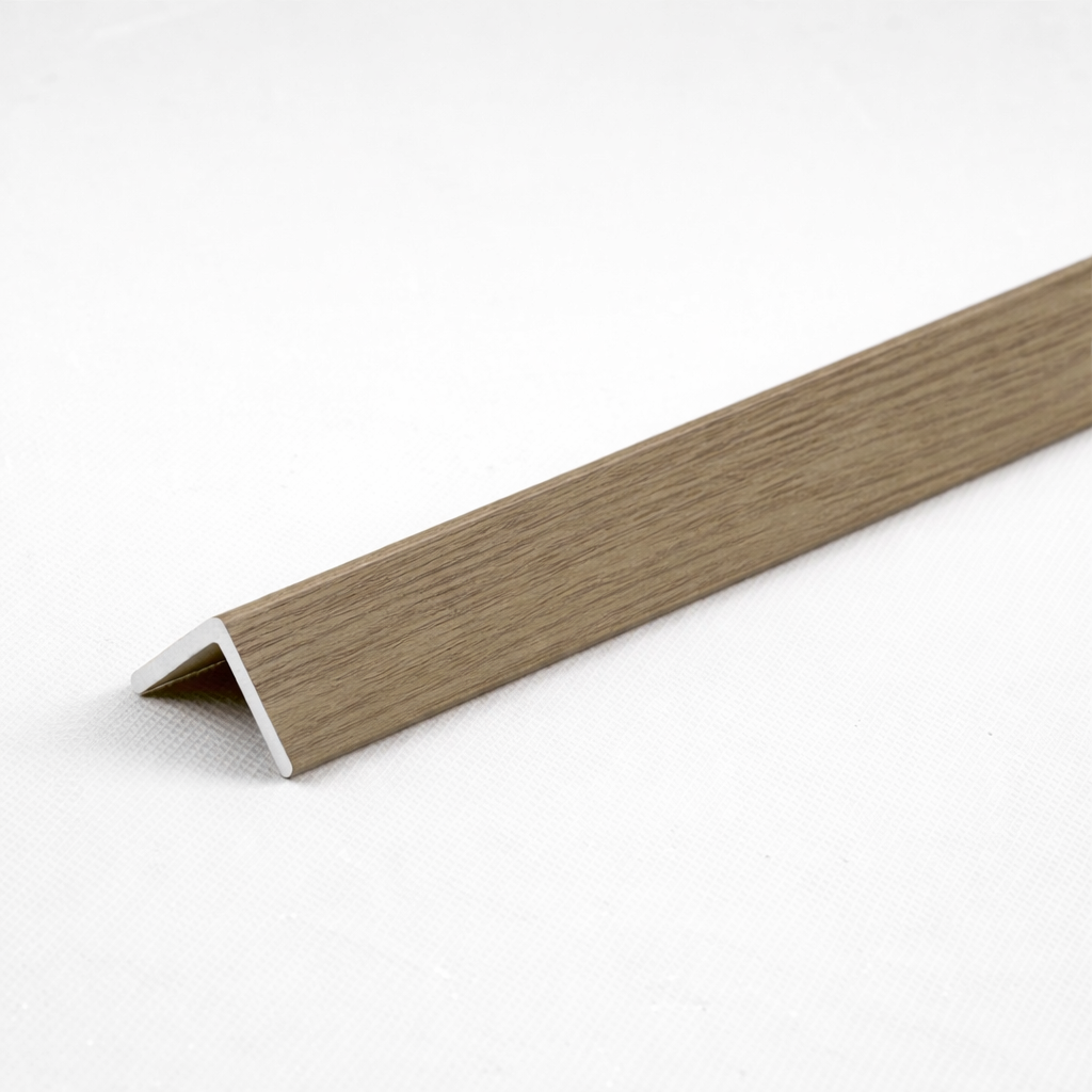 Royal Oak finish L trim for interior wall panels